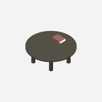 an example of a coffee table for removal and disposal