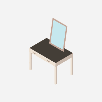 an example of a dressing table for removal and disposal