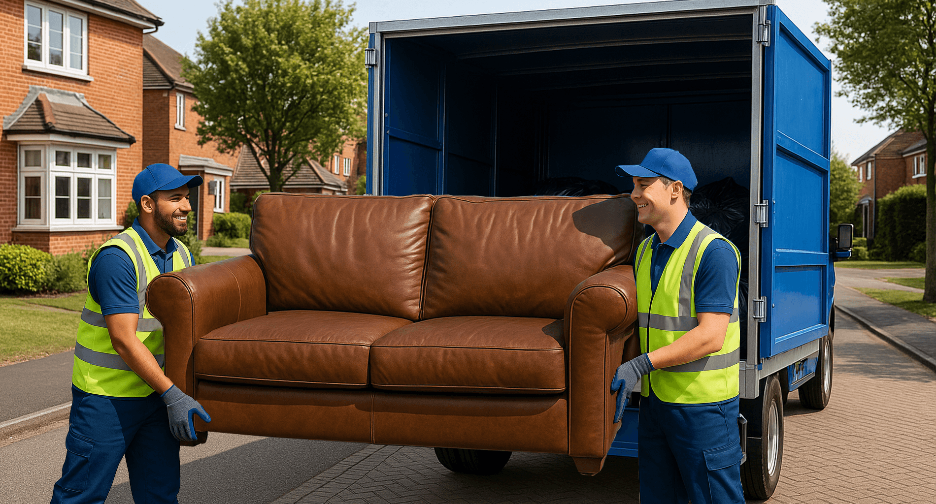 an image of a rubbish clearance stevenage team