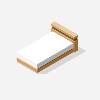 an example of bed with mattress removal