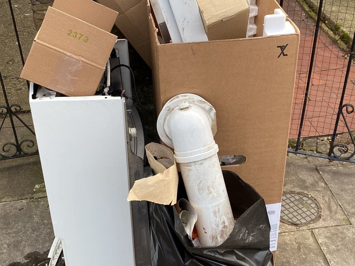 an example of cardboard recycling nationwide