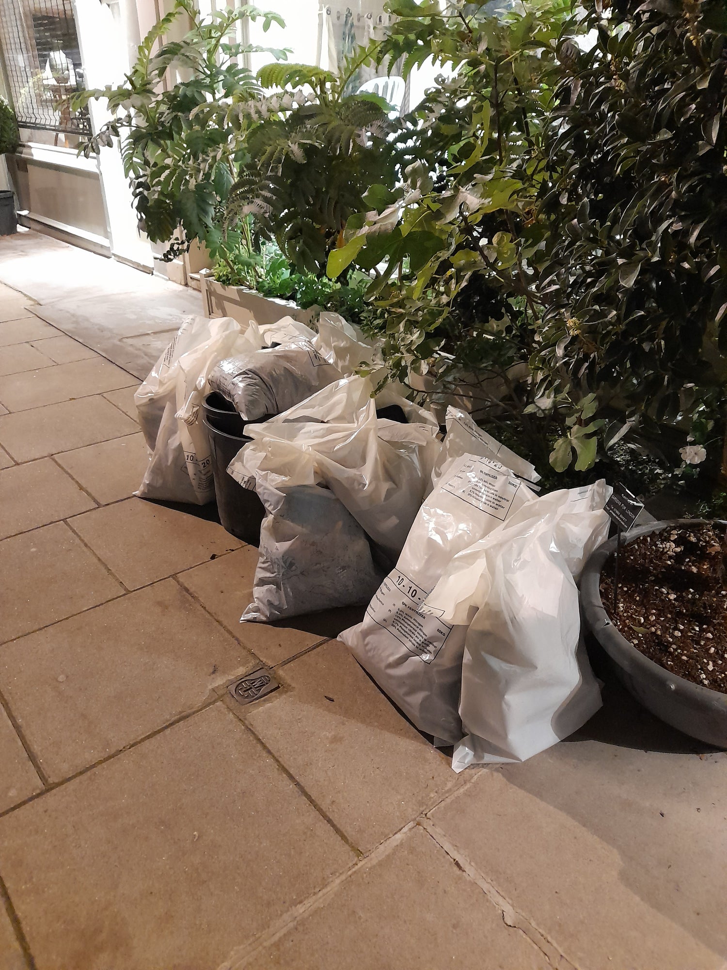 waste bags from garden clearance